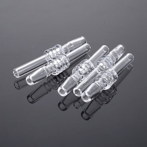 Venta al por mayor Accesorios para fumar Punta de cuarzo Clavo con 10 mm 14 mm 18 mm Junta macho para Mini Nector Colector Kits Dab Herramientas Clavos de cuarzo GQB19