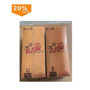 Accessoires de tabagisme en gros cône à cônes bruts Cônes en papier 32 Pack dans une boîte en stock