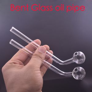 Tuyaux de brûleur à mazout en gros grand tuyau de tube collecteur en verre transparent plié de 17 cm d'épaisseur pour les bangs de plate-forme de dab d'eau