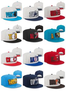 groothandel Snapbacks Verstelbare hoeden Designer Hoed Alle tem Plat borduurwerk Katoenen honkbalhoed alle team Letter Mesh hoed buiten Sportpet mix bestellen