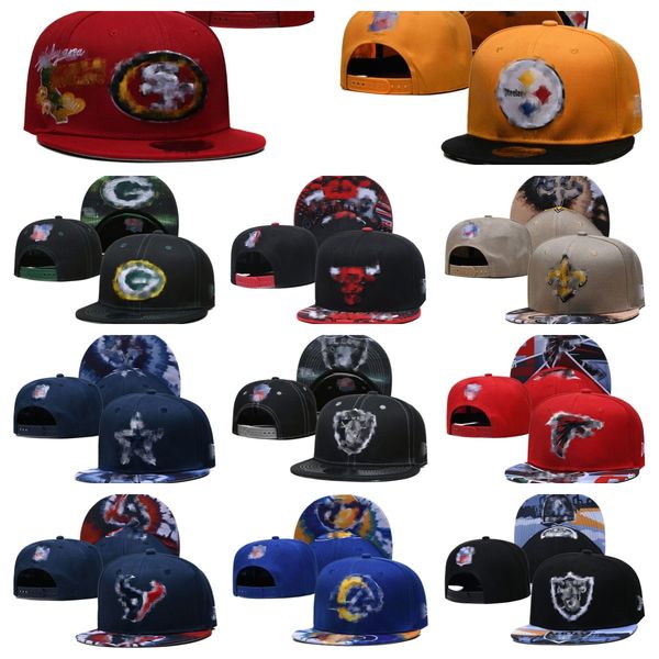 Snapbacks en gros chapeaux ajustés broderie de football de football Viskball Visors Coton Lettre de flexion Flex Hat Hip Hop Sport à l'extérieur