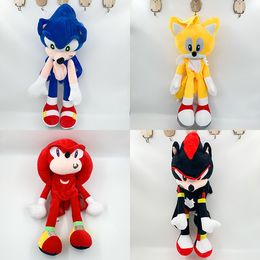 Groothandel Sonic Hedgehog Toy Character Plush Sonic Backpack gevulde sonic plushie pop anime sonic hedgehog figuur knuffel