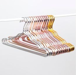 Wholesale Space Aluminum Hanger Waterproof Rust-proof Clothes Rack No Trace Clothing Support Household Anti-skid Clothes Hanging