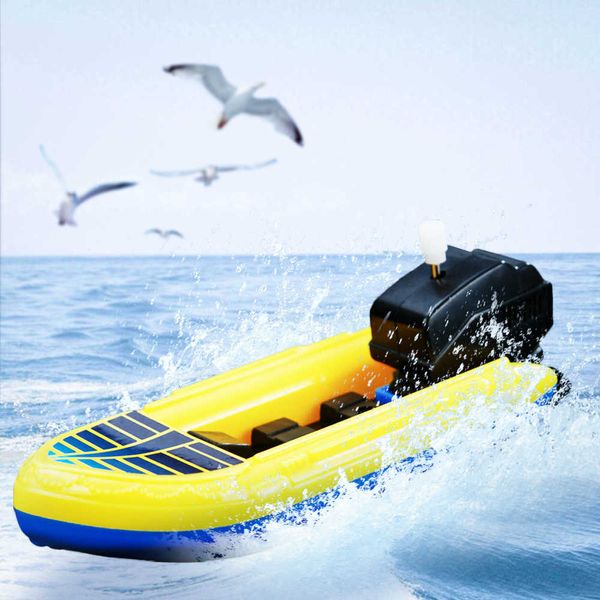 Bateau rapide à remonter, horloge flottante dans l'eau, douche d'été classique, jouets pour enfants, cadeaux pour garçons, vente en gros