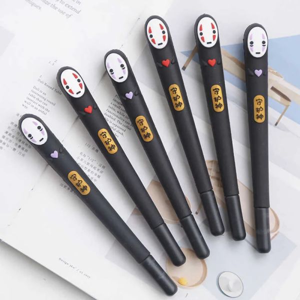 wholesale Stylo gel Spirited Away No Face Man, pointe fine, encre noire, papeterie inspirée de l'anime pour l'école ZZ