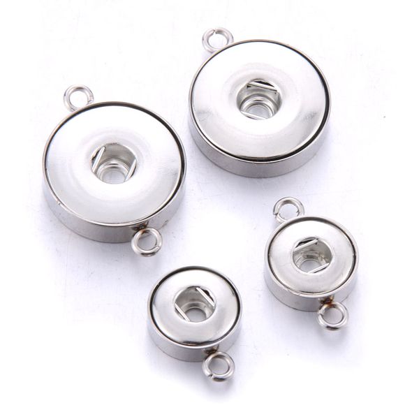 Gros acier inoxydable cuivre 18mm 12mm bouton pression pendentif à breloques bijoux bricolage boutons pression accessoires résultats collier