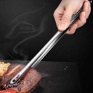 Pinces à nourriture en acier inoxydable en gros outil à long manche pinces à barbecue antidérapantes pinces à steak outils de cuisine
