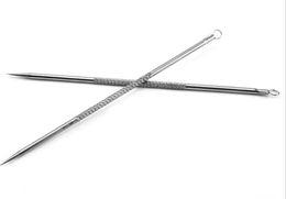 Groothandel Rvs Puistje Pincet Comedondrukker Gereedschap Puistje Smet Comedo Acne Extractor Tool KD1