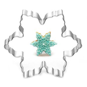 Groothandel- Rvs Star Snowflake Biscuit Cutter Cookie Fondant Cake Icing Mold DIY Bakken Tool 7.8 * 7,8 * 2cm