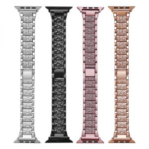 Bracelets de montre en acier inoxydable, Styles en acier inoxydable, boucle milanaise magnétique, pour Apple Watch série 6/se/5/4/3/2/1, vente en gros