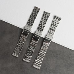 Groothandel roestvrijstalen horlogeband voor fit Breitling -riem 20mm 22 mm 24 mm Avenger Navitimer Superocean Watchband
