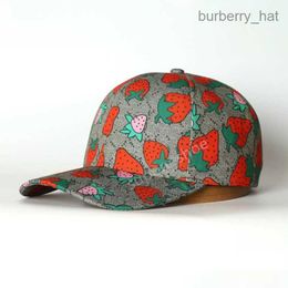 Venta al por mayor Gorra de béisbol de fresa Casquette Bucket Hat Diseñador para hombre Mujer Sombreros ajustados para letras de impresión de algodón Casual Cactus Fisherman Caps Moda de alta calidad