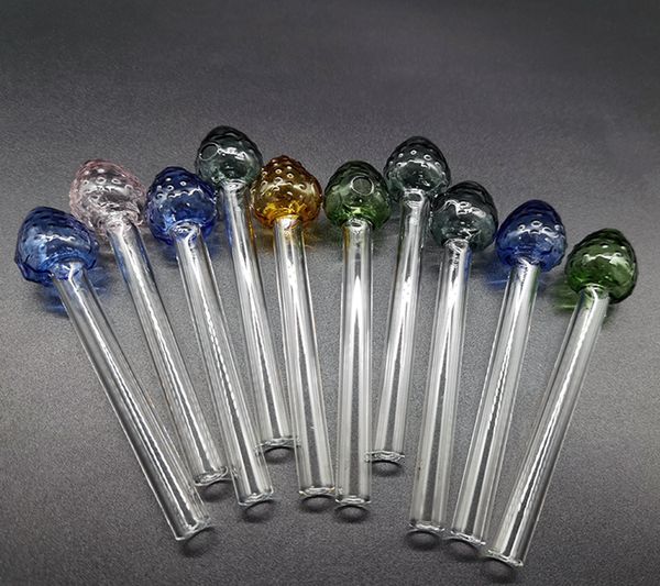 Vente en gros fraise modélisation pipe 4.65 pouces longueur couleur Pyrex verre brûleur à mazout tuyaux