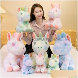 Wholesale Stuff Animal Custom P Toy Hy Wy Mini Horse Baby Rainbow Friend Pillow Craft Christmas Drop Delivery Dh0Ub