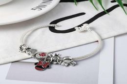 Atacado- estilo charme pulseira 925 prata p pulseiras charme p pulseira como presente jóias diy com logotipo1357540