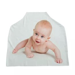 Groothandel Sublimatie Babywagend bedekking Polyester Warmteoverdracht Postpartum Lactatiemaskers Borstvoeding SCHRICHT Buiten Voorkomen Licht Fig Leaf A12