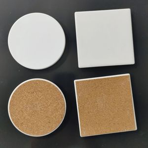 Venta al por mayor, posavasos de cerámica de sublimación, tapetes de mesa en blanco, aislamiento térmico, almohadillas para tazas de transferencia térmica, posavasos DIY NUEVO