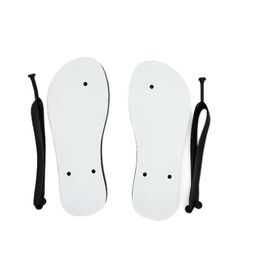 chanclas de sublimación al por mayor zapatillas blancas blancas en blanco para la playa de la fiesta de la boda niños hombres mujeres PVC Sandalias del fondo del goma DIY Impresión del calor de bricolaje