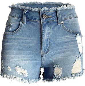 Gros été marque femmes shorts jupe courte sport course fitness séchage rapide aodrusa déchiré denim taille moyenne sexy coupure en détresse