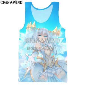 Gros-été tops Cartoon DATE A LIVE gilet hommes / femmes impression 3D gilets casual style Harajuku Bodybuilding streetwear Tops