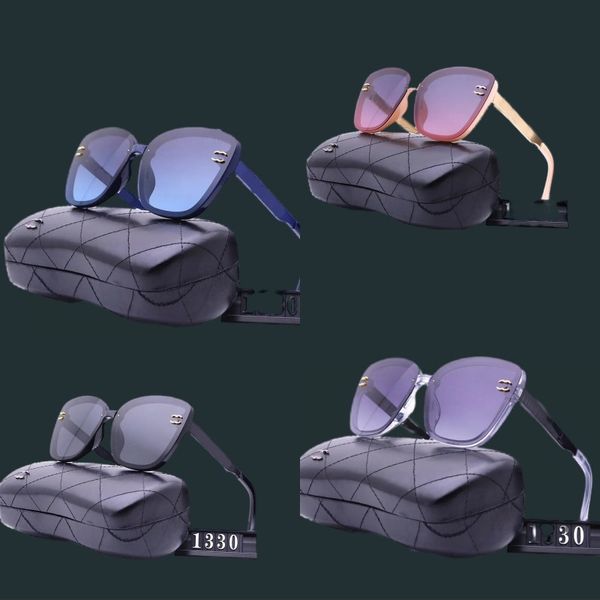 Lunettes de soleil en gros designer unisexe plage rétro cadre rectangle lunettes de soleil de luxe accessoires de mode bleu jambes noires parasols lunettes de sport unique fa071 C4