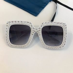 Gros-lunettes de soleil pour femmes concepteur populaire charmante lunettes de soleil brillantes lunettes de soleil de protection UV de qualité supérieure livrées avec le paquet 0148