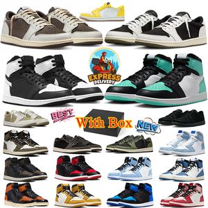 nike air jordan retro 1s travis scott scotts 1 low lows Jumpman 1 1S News Basketball Shoes Men's shoes Outdoor shoes