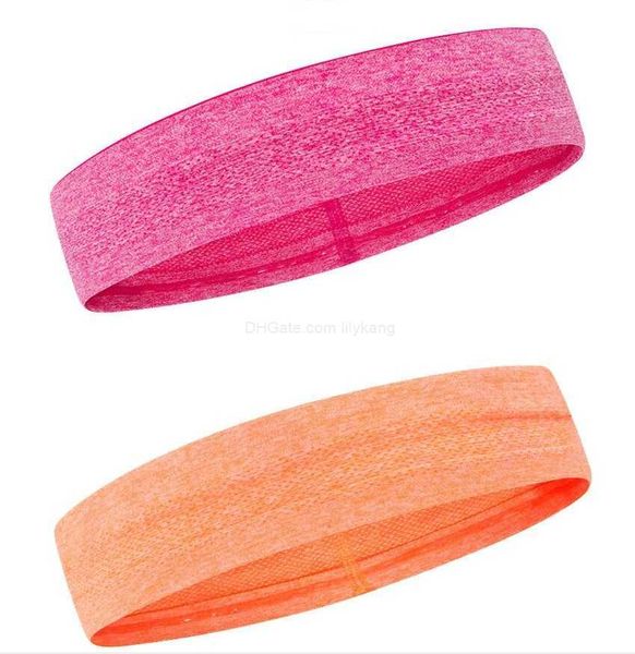 Venta al por mayor, diadema que absorbe el sudor, cintas para el pelo para ejercicio de yoga, deporte de ciclismo, banda para el sudor para fitness, banda elástica para el cabello para hombres y mujeres, diadema para correr