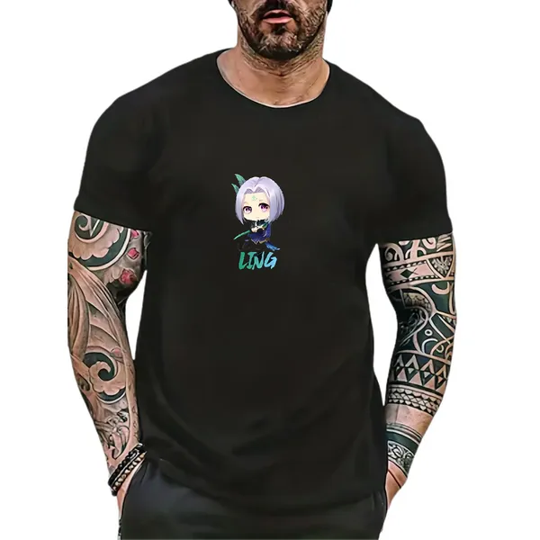 En gros T-shirt O-Leck à manches courtes Coton Hip Hop Men Tshirts Black Surdimensiège-t-shirts Softs