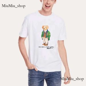 Groothandel T -shirt T -shirts met korte mouwen Martini Bear Hockey Patroon Groene jas afdrukken 872