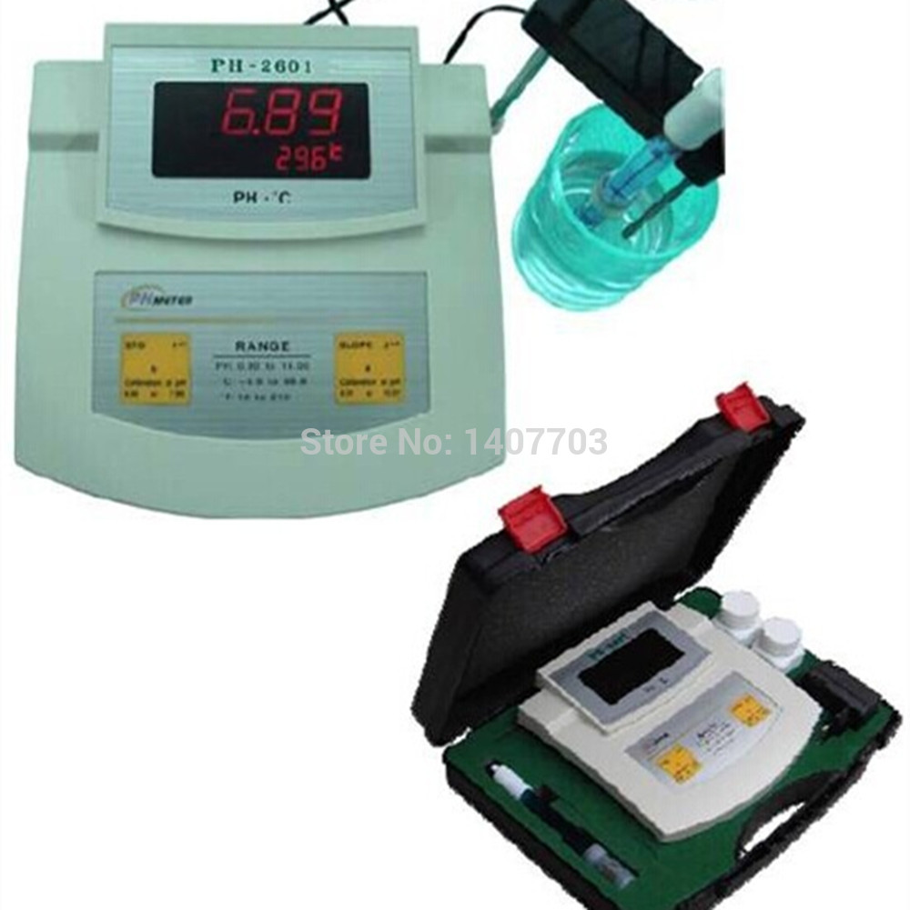 Wholesale-Table Top digital Lab pH Temp meter