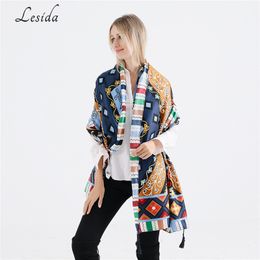 Groothandel Kwastje Vrouwen Hennep Lange Polyester Poncho Mode Nieuwe Polyester Boho Sjaal Sjaal Wrap Vrouw Joker Grote Bloemenprint Poncho's