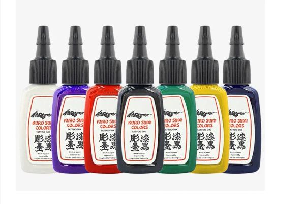 Venta al por mayor Suministros de tinta para tatuajes 15 ml 14 colores 1/2 OZ Alta calidad 12 LL