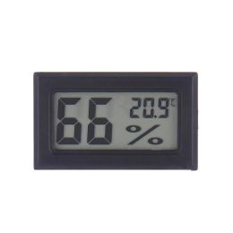 wholesale Instrumentos de temperatura 2021 Inalámbrico Lcd Termómetro digital para interiores Higrómetro Mini Temperatura Medidor de humedad Negro Blanco LL