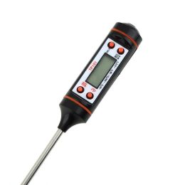wholesale Instrumentos de medidor de temperatura TP101 Termómetro electrónico digital para alimentos Medidores para hornear de acero inoxidable Pantalla pequeña grande ZZ