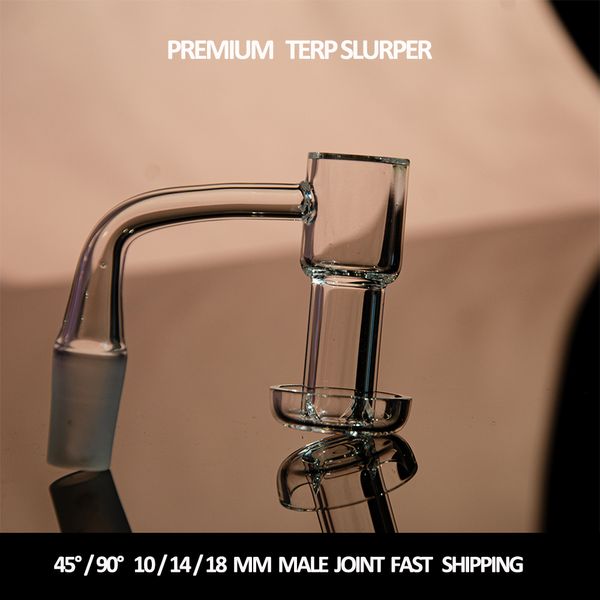 wholesale terp slurper quartz banger ongles fumer accessoires cool 10mm 14mm 18mm mâle femelle joint mélangeur pour dab plate-forme pétrolière bong