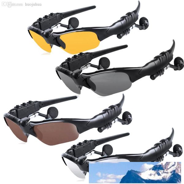 Gros-THB-368 Audifonos sans fil Bluetooth casque casque lunettes de soleil stéréo musique lunettes de soleil casque mains libres pour vacances Supplie