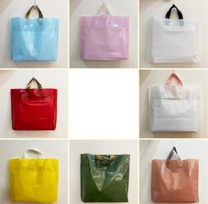 Gros épaissi magasin de vêtements sac à main boîte à chaussures pour enfants emballage en plastique sac à provisions imprimable