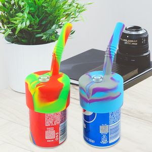 wholesale couvercle de tuyau de main d'eau de fumer de silicone de tabac avec des accessoires en verre pour des herbes sèches de fleurs désherbage de qualité alimentaire de grande quantité