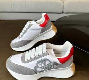 Groothandel Top Designer Sneaker Luxury Trainer Casual schoenen denim canvas leer wit