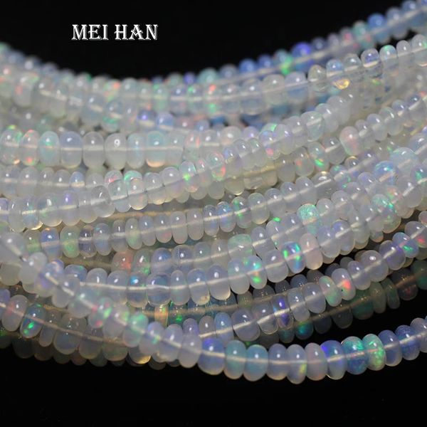 Top en gros de l'opale éthiopienne Rondelle Gem Stone Perles en vrac pour la fabrication de bijoux Produits de tendance de conception de bricolage 231221