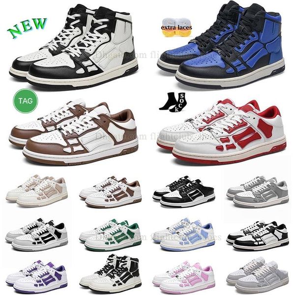 wholesale Top Low ami chaussure chaussure squelette Skelet Bones Runner chaussures décontractées designer baskets Skel véritable cuir plaque-forme formateur plate-forme mocassins femmes hommes