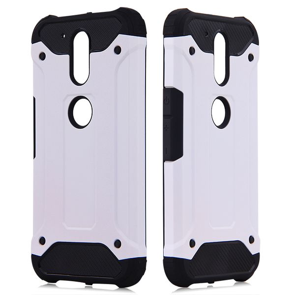 wholesale Estuche de armadura resistente y resistente de alta calidad para MOTO G4 play G3 G2 Teléfono móvil Delgado 2 en 1 Plástico duradero + Cubierta trasera dura de TPU