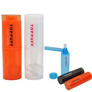 Gros Toppuff Mini Top Tuyaux En Plastique Coloré Fumer Main Tuyau Tube Droit Pyrex Brûleur À Huile Tuyaux Barboteur Pour Fumer Du Tabac AC119