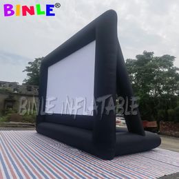 wholesale Touring 10x7m (33x23ft) Grand écran de cinéma gonflable extérieur, écrans de cinéma à projection arrière à vendre jouets de décoration de ballon à air publicité sportive