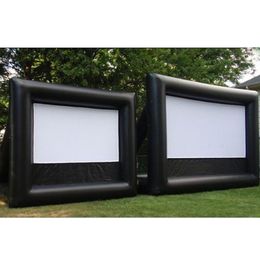wholesale Touring 10x8mH (33x26ft) Grand écran de cinéma gonflable extérieur, écrans de cinéma à projection arrière à vendre jouets de décoration de ballon à air publicité sportive