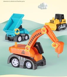 Vente en gros jouet de voiture jouer modèle en métal 3d puzzle modèle camion 6 pièces kit de modèle en métal modèle en alliage modèle de véhicule jouet modèle pelle 3d modèle jeep jouet cadeau de noël construire modèle de voiture