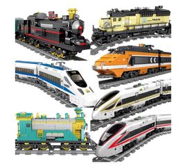 Groothandel speelgoed Train Elektrische universele speelgoed Harmonie Train Small Train Track Track Toys Boys 'High Speed ​​Rail Children's Toys Christmas Gifts