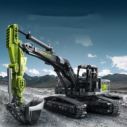 Groothandel speelgoed Custom Excavator Toy 998pcs Model Kits Constructiespeelgoed Model Voertuig Excavator Brick Building Mini Excavator Machine Toys For Boy Christmas Gift