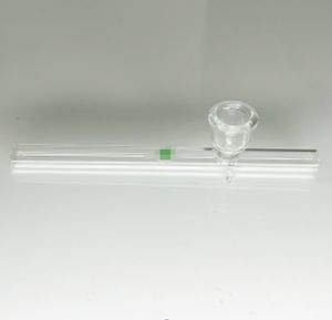 Gros verre transparent fumée main pipe cuillère eau huile bang accessoires pour fumer